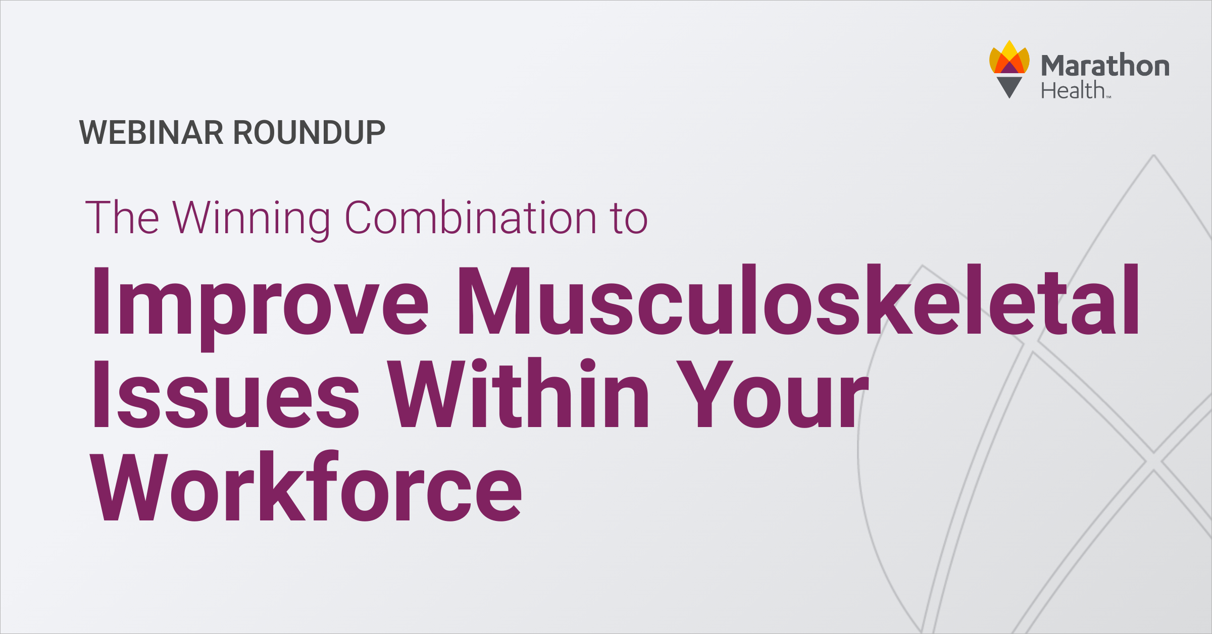 webinar musculoskeletal issues within your workforce
