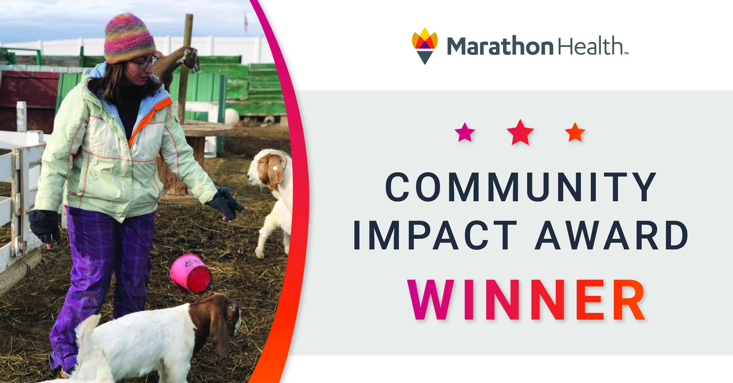 Marathon Health's Community Impact Award Winner