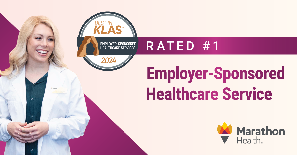 Marathon Health Best in KLAS 2024 Employer-Sponsored Healthcare Services