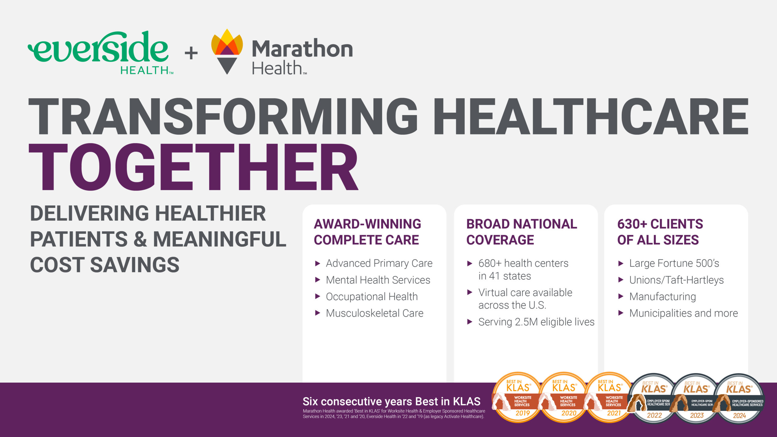 Marathon Health and Everside Health transforming healthcare together